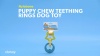 Show in main carousel: Nylabone Puppy Power Chew Teething Toy Rings Dogs Bacon Yellow, Small  slide 10 of 13