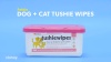 Show in main carousel: Petkin Dog & Cat Tushie Wipes, 100 count slide 8 of 9