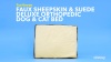 Show in main carousel: FurHaven Faux Sheepskin & Suede Deluxe Orthopedic Cat & Dog Bed with Removable Cover, Large, Espresso slide 10 of 11