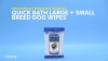 Show in main carousel: International Veterinary Sciences Quick Bath Small Breed Dog Wipes, 10 count slide 8 of 8