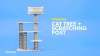Show in main carousel: EliteField 40-in Faux Fur Cat Tree, Gray slide 3 of 4