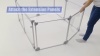 Show in main carousel: Front Row 2-Panel Transparent Panels & Aluminum Rods Foldable Dog & Cat Expansion Kit, Silver/Clear slide 5 of 5