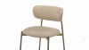 Metaphores - Metaphores Dining Chair, Latte Vegan Suede and Brushed Brass