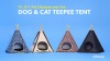 Show in main carousel: P.L.A.Y. Pet Lifestyle and You Teepee Tent Covered Cat & Dog Bed, Urban Denim slide 7 of 8