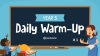 Year 5 Daily Warm-Up – PowerPoint 1