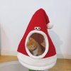 Show in main carousel: NonoPets Christmas Gnome Cat House, Scratching Post, 2-in-1 Cozy Bed, Play Tower & Condo slide 7 of 7