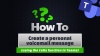 Teams How to Video - create a personal voicemail message