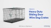 Show in main carousel: Frisco Heavy Duty Enhanced Lock Sliding Double Door Fold & Carry Wire Dog Crate & Mat Kit, Large slide 8 of 10