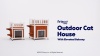 Show in main carousel: Frisco Outdoor Wooden Cat House with Elevated Balcony Steps, Medium slide 8 of 9