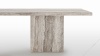 Enzo - Enzo Dining Table, Silver Travertine, 98in