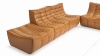 Tyge - Tyge Sectional, Large Left Corner, Bourbon Vegan Leather