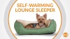 Show in main carousel: K&H Pet Products Self-Warming Two Tone Lounge Sleeper Bolster Cat & Dog Bed, Gray/Blue slide 10 of 12