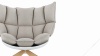 Buccia - Buccia Lounge Chair, Wheat Gray Cashmere Wool