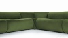 Leo - Leo Sectional, Left Corner, Lichen Plush Velvet