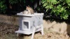Show in main carousel: Petsfit Elevated Wooden Outdoor Cat House, Grey slide 9 of 10