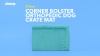 Show in main carousel: Frisco Corner Bolster Orthopedic Dog Crate Mat, Brown, 54-in slide 1 of 2
